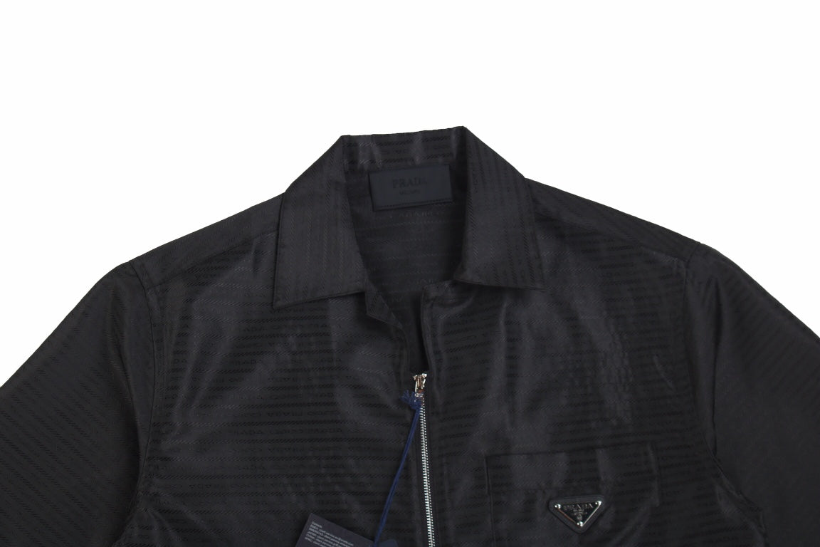 Chic Prada Zip-Up Shirt for Effortless Style