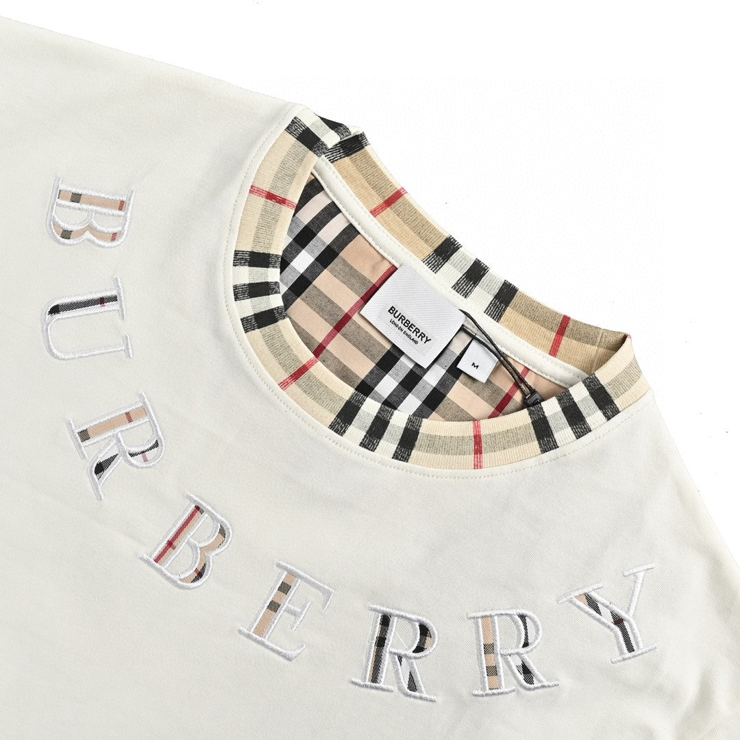 Burberry Logo Collar Detail T-Shirt