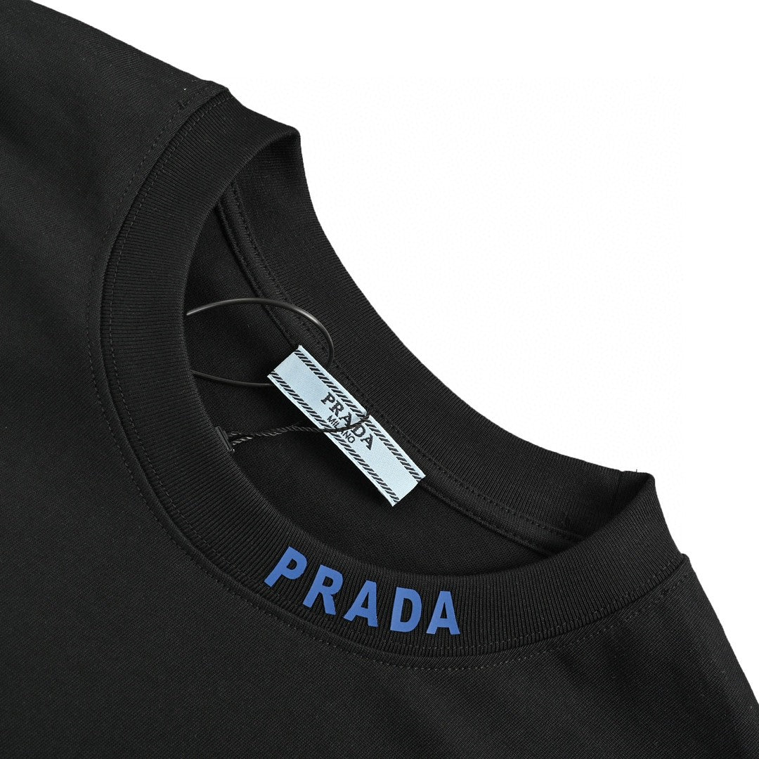 Chic Prada Triangle Logo Tee