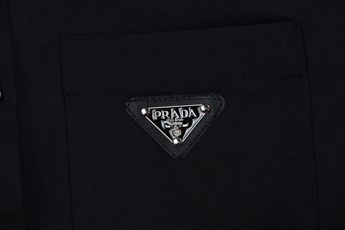 Chic Black Button-Up Shirt by Prada