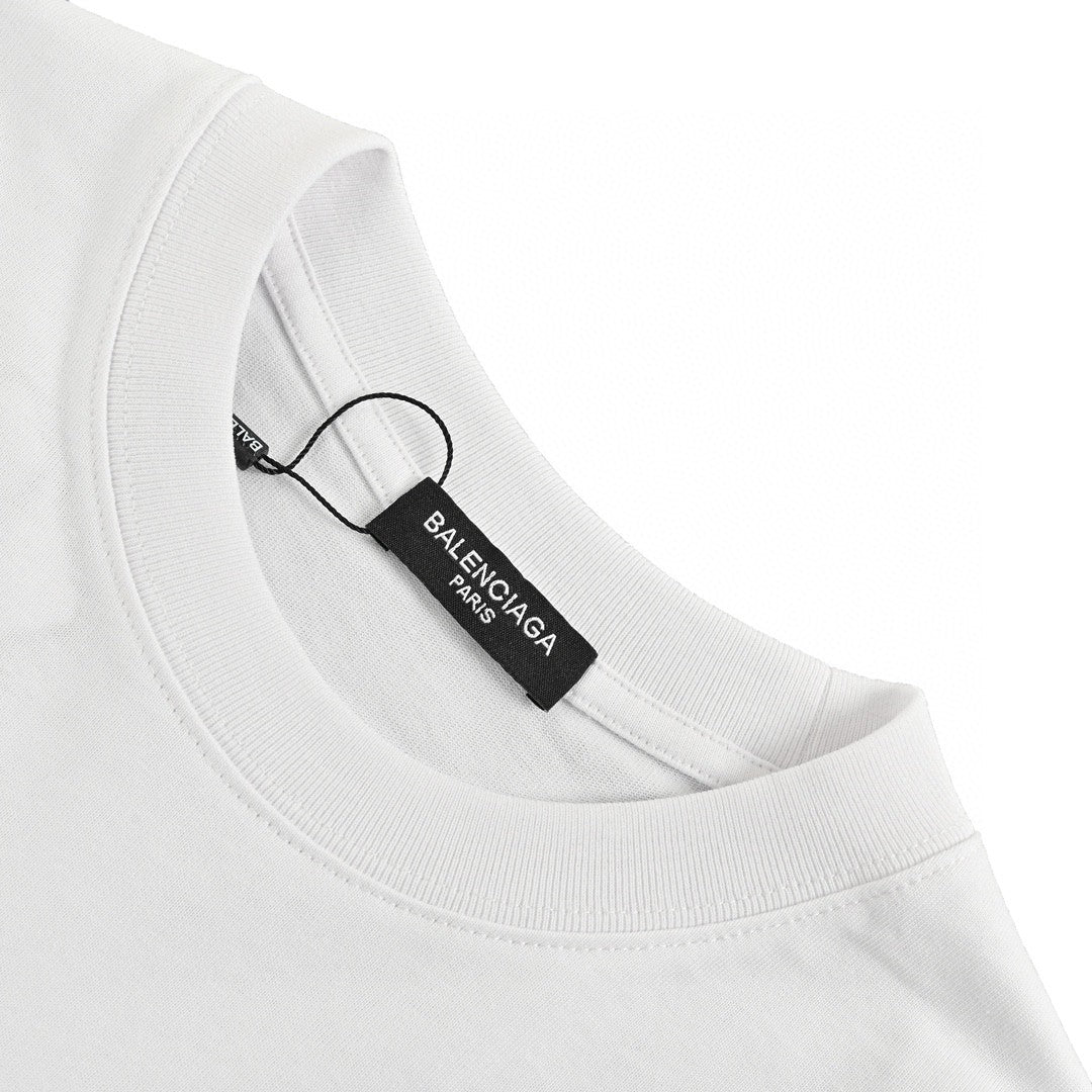 Balenciaga Tape Logo T-Shirt (White)