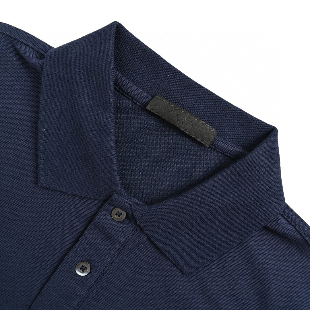 Timeless Navy Polo Shirt by Prada