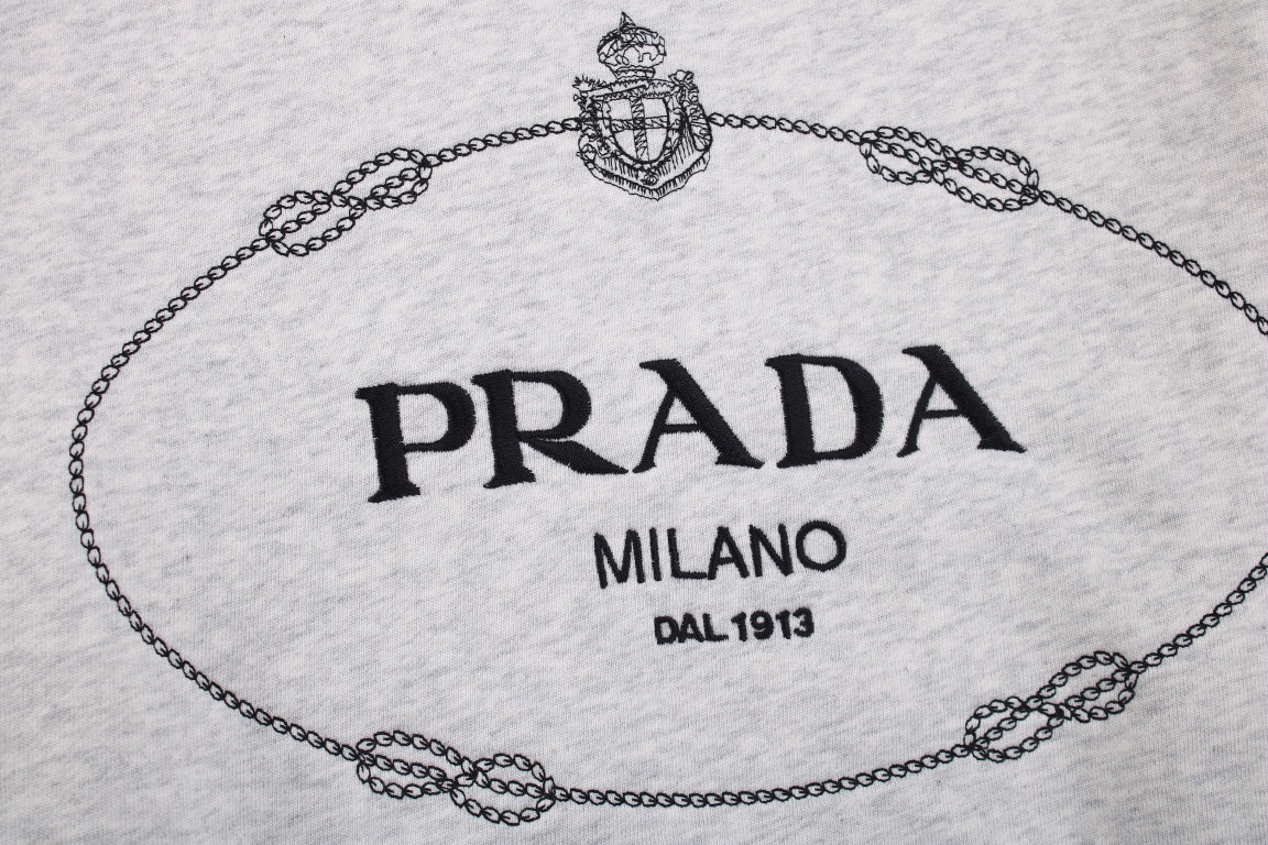 Stylish Grey Hoodie by Prada Milano