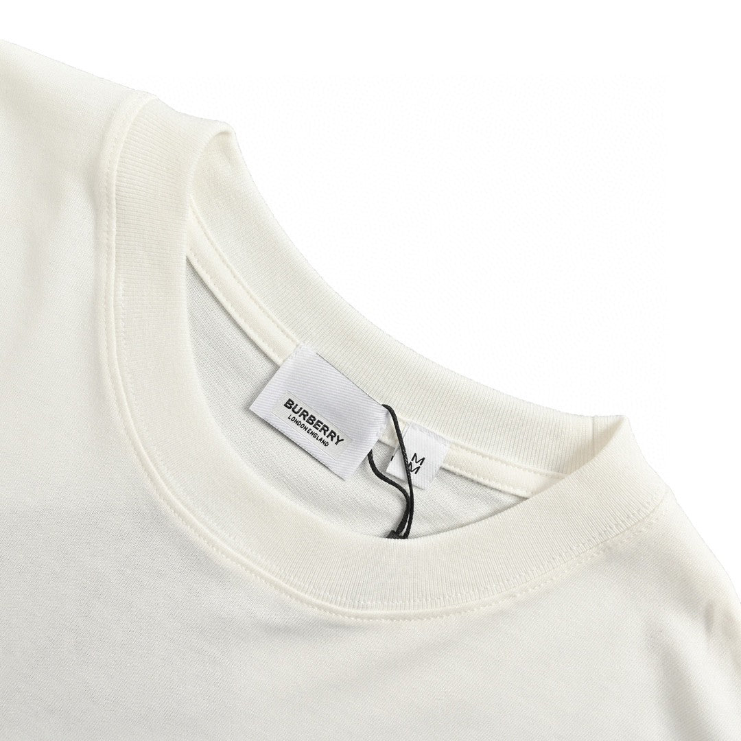 Burberry White Cotton T-Shirt