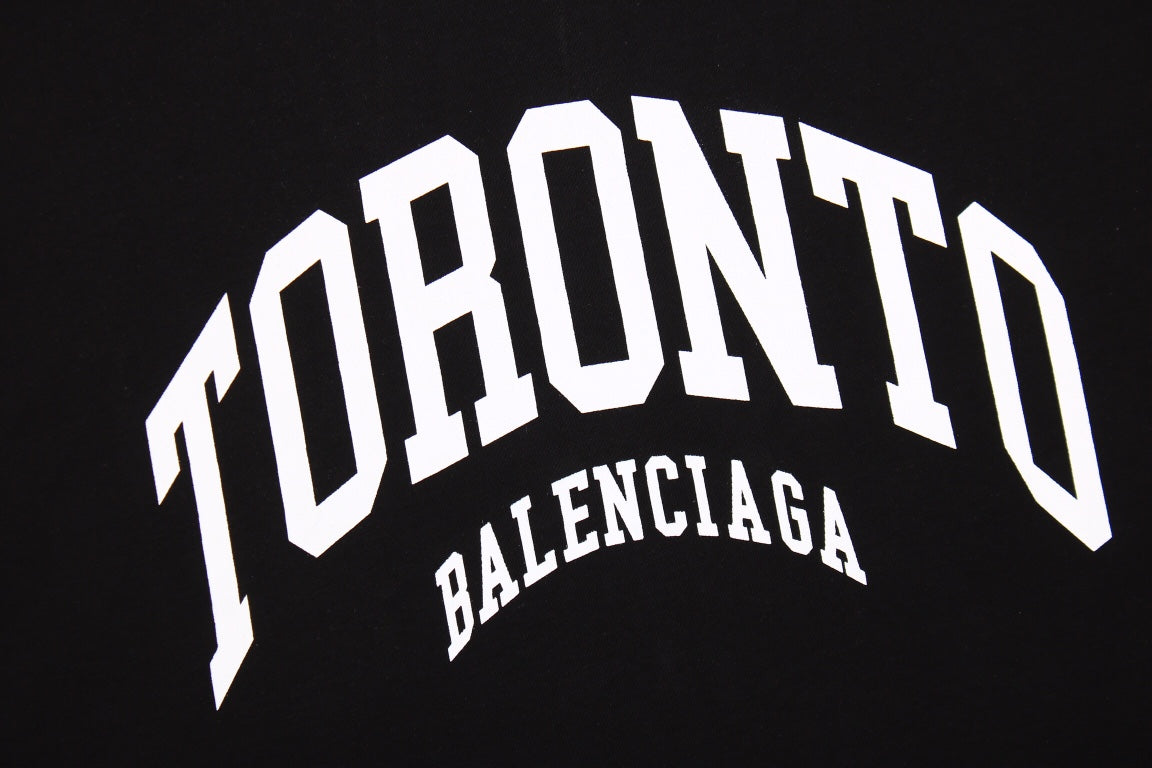 BALENCIAGA TORONTO LOGO T-SHIRT BLACK