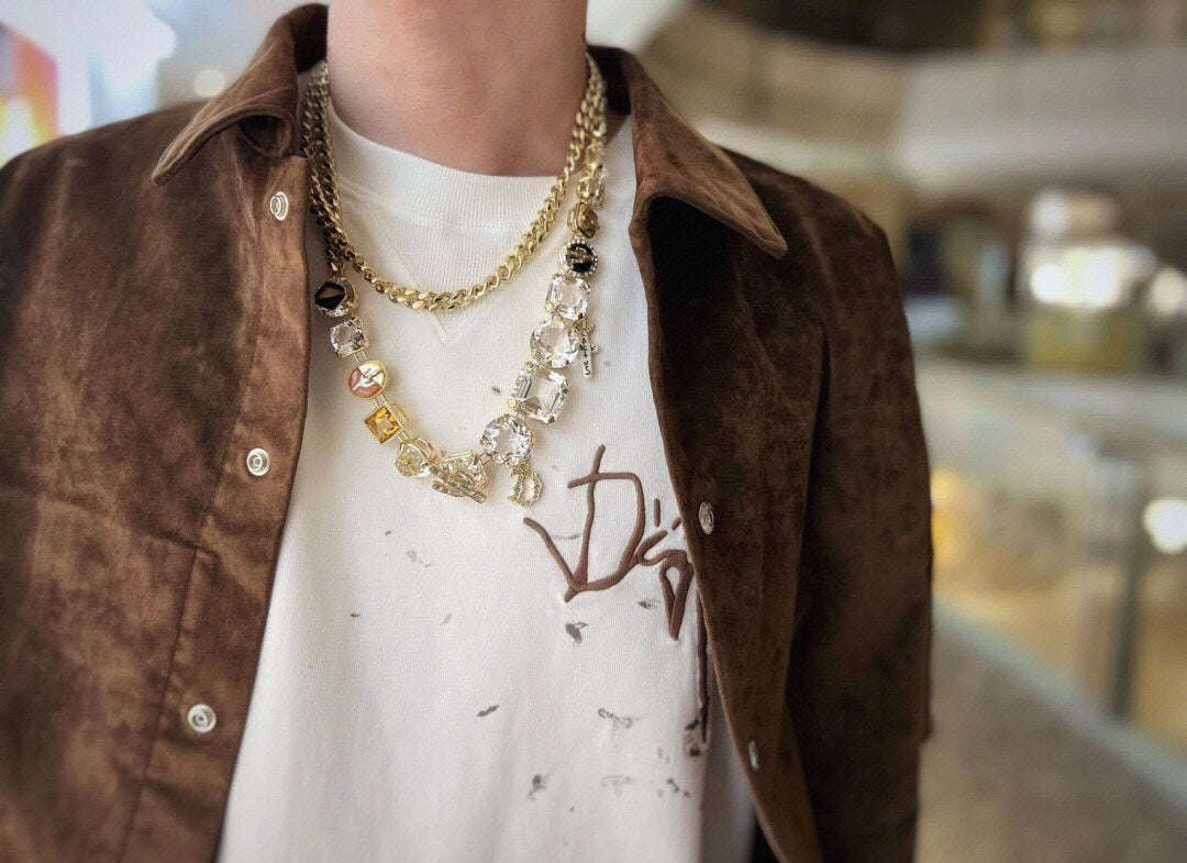 Dior T-shirt with Brown Logo