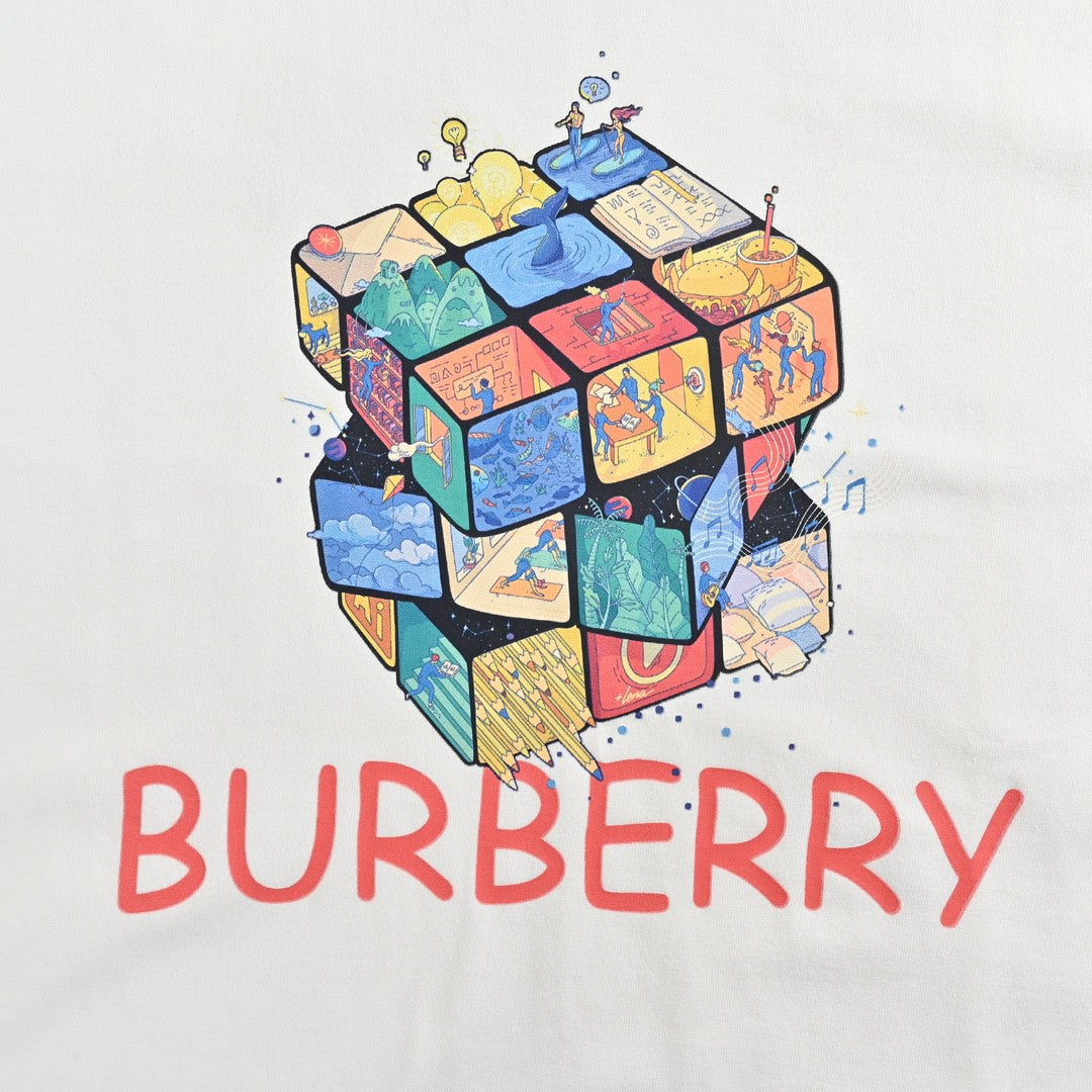 Burberry Rubik's Cube Graphic T-Shirt (White)