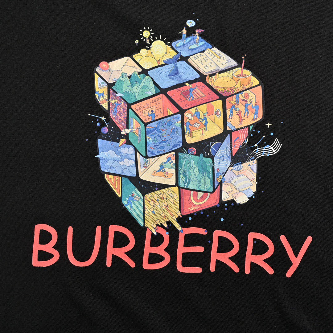 Burberry Rubik's Cube Graphic T-Shirt (Black)