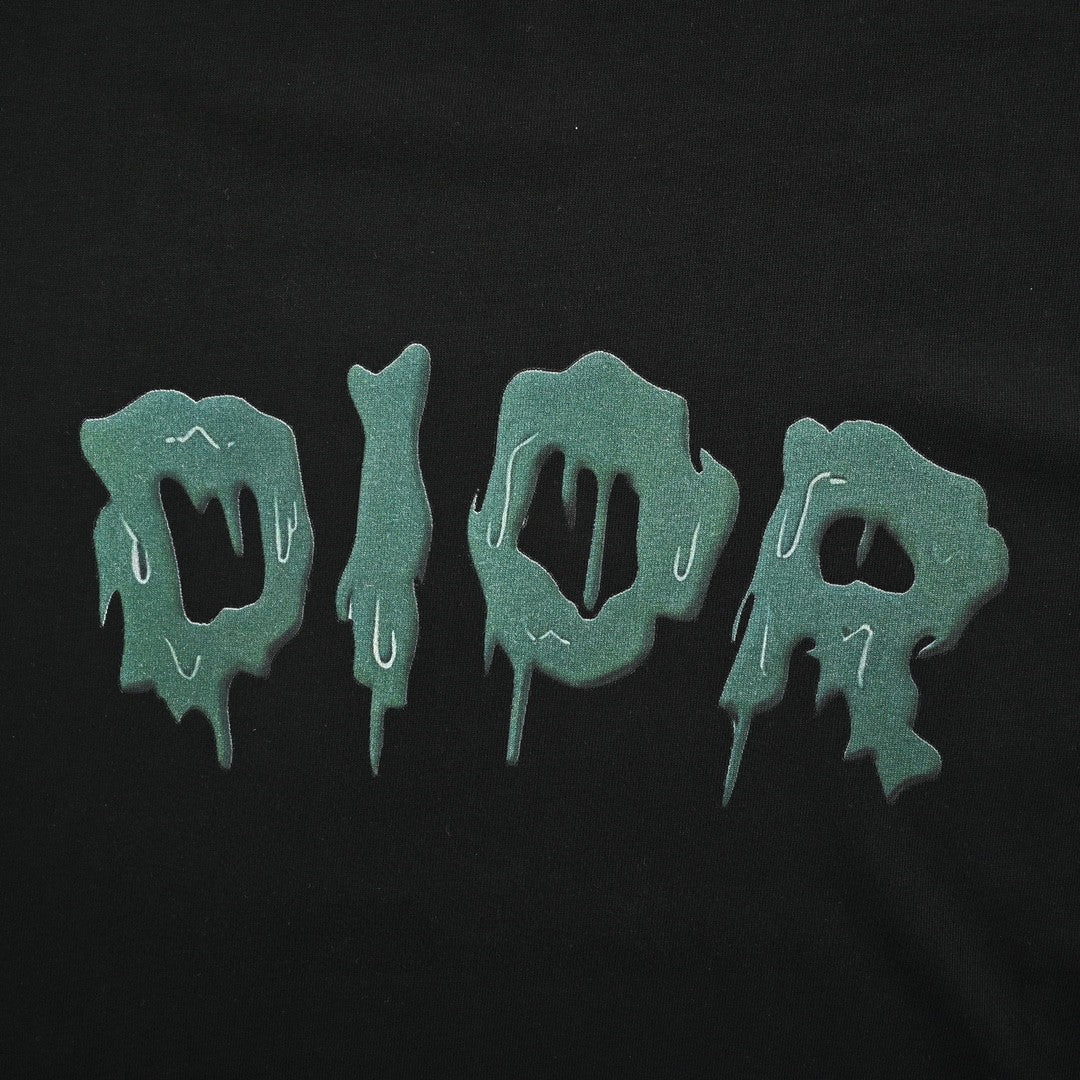 Dior Dripping Logo T-Shirt (Black)