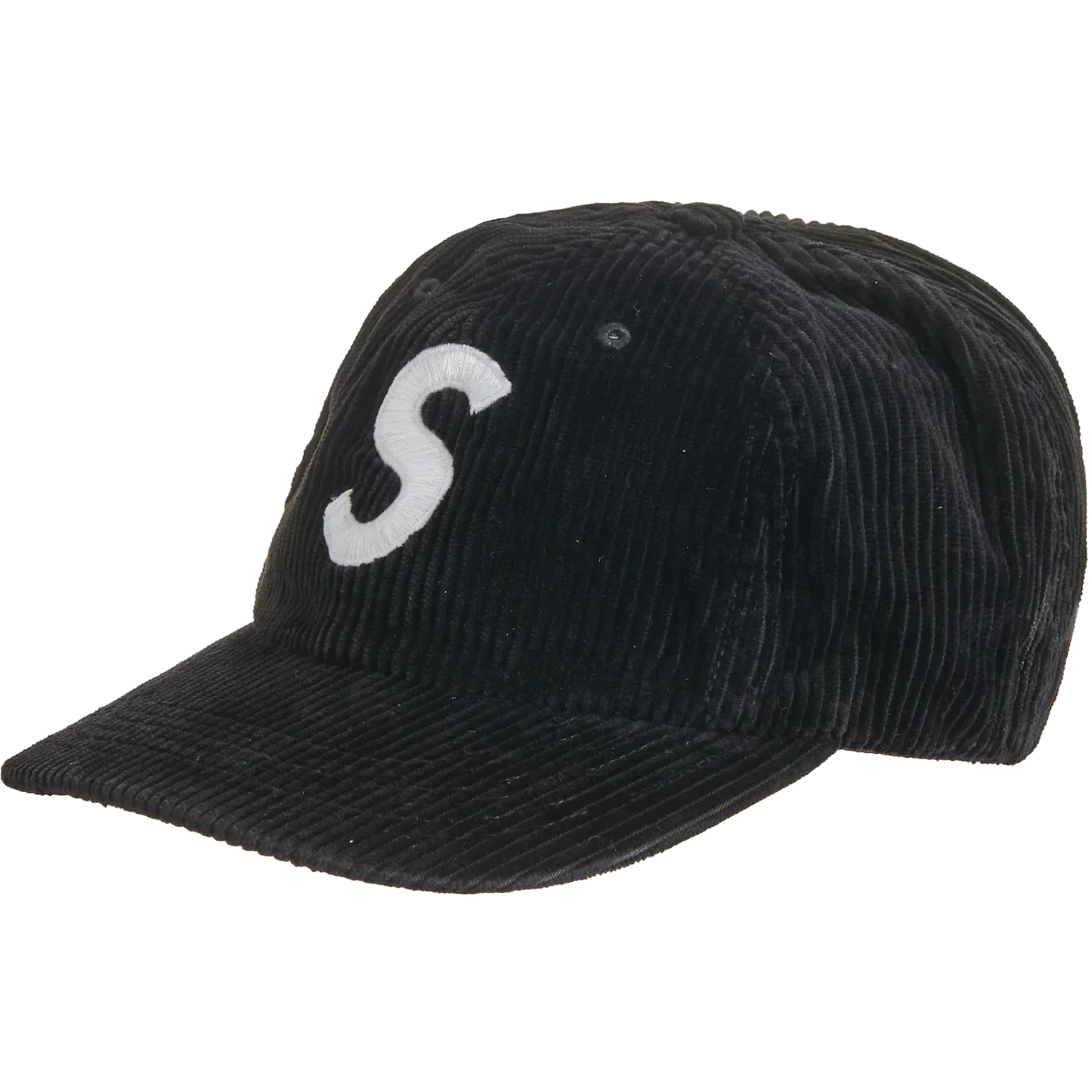 Supreme Corduroy S Logo 6-Panel (FW23) Black