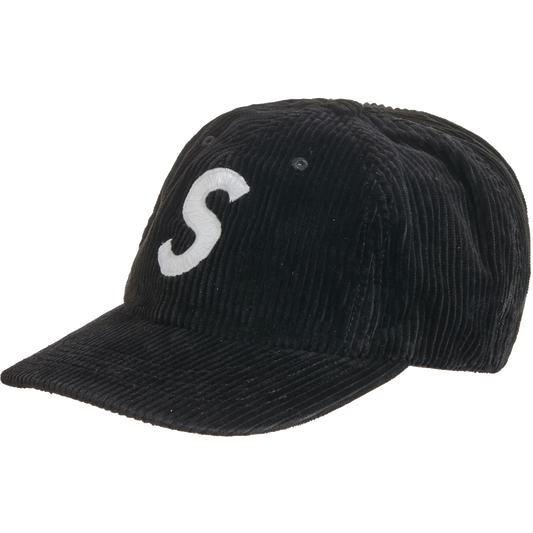 Supreme Corduroy S Logo 6-Panel (FW23) Black