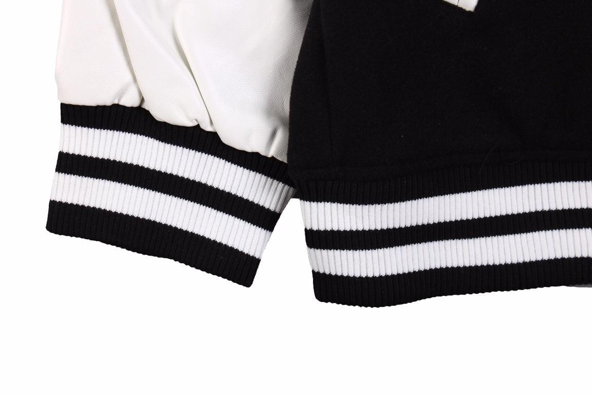 Burberry Varsity Jacket - Black and White