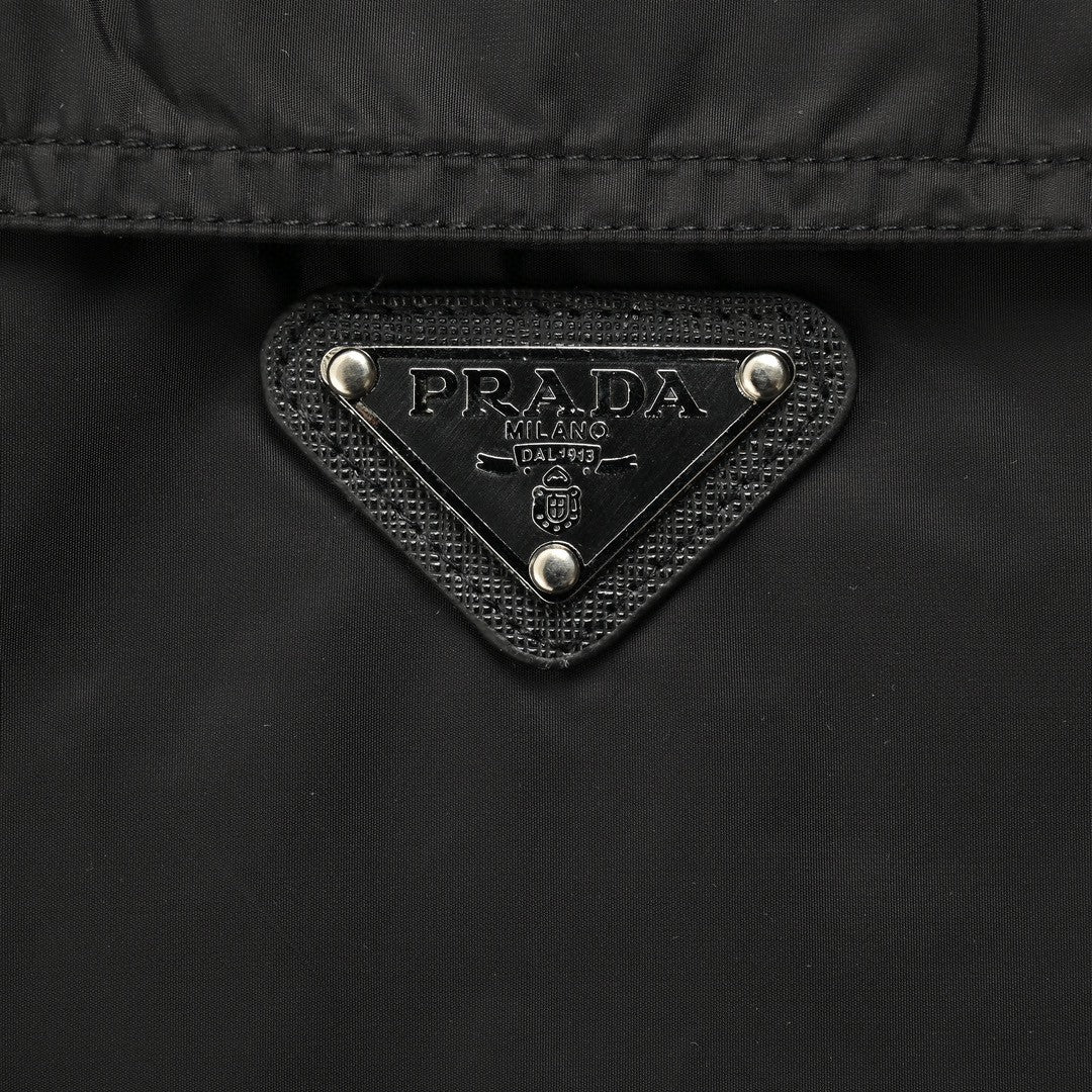 Chic Black Short-Sleeve Jacket by Prada