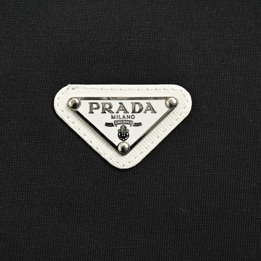 Chic Black Prada Logo Tee