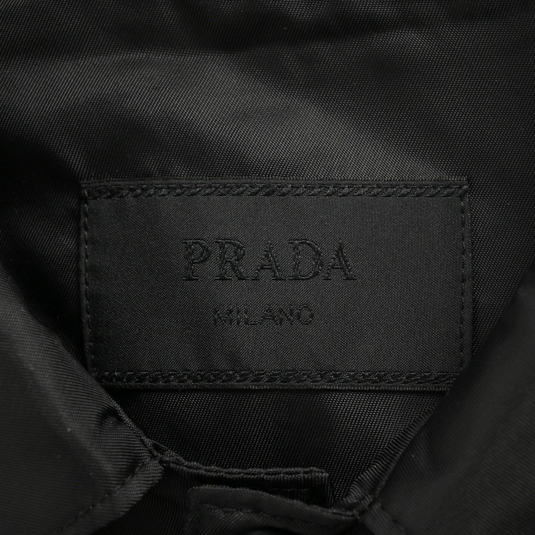 Chic Black Military-Inspired Jacket by Prada