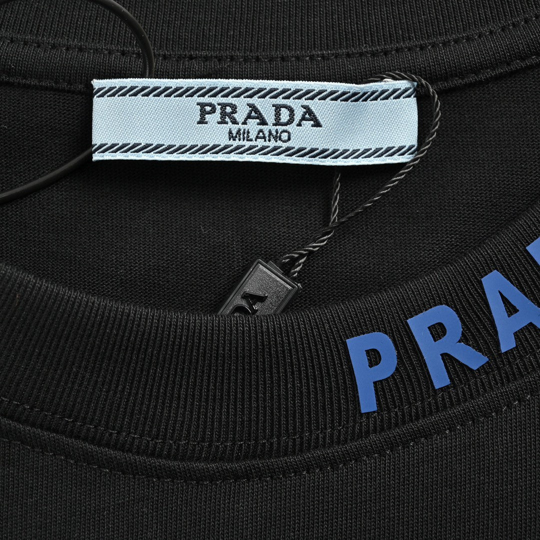 Chic Prada Triangle Logo Tee