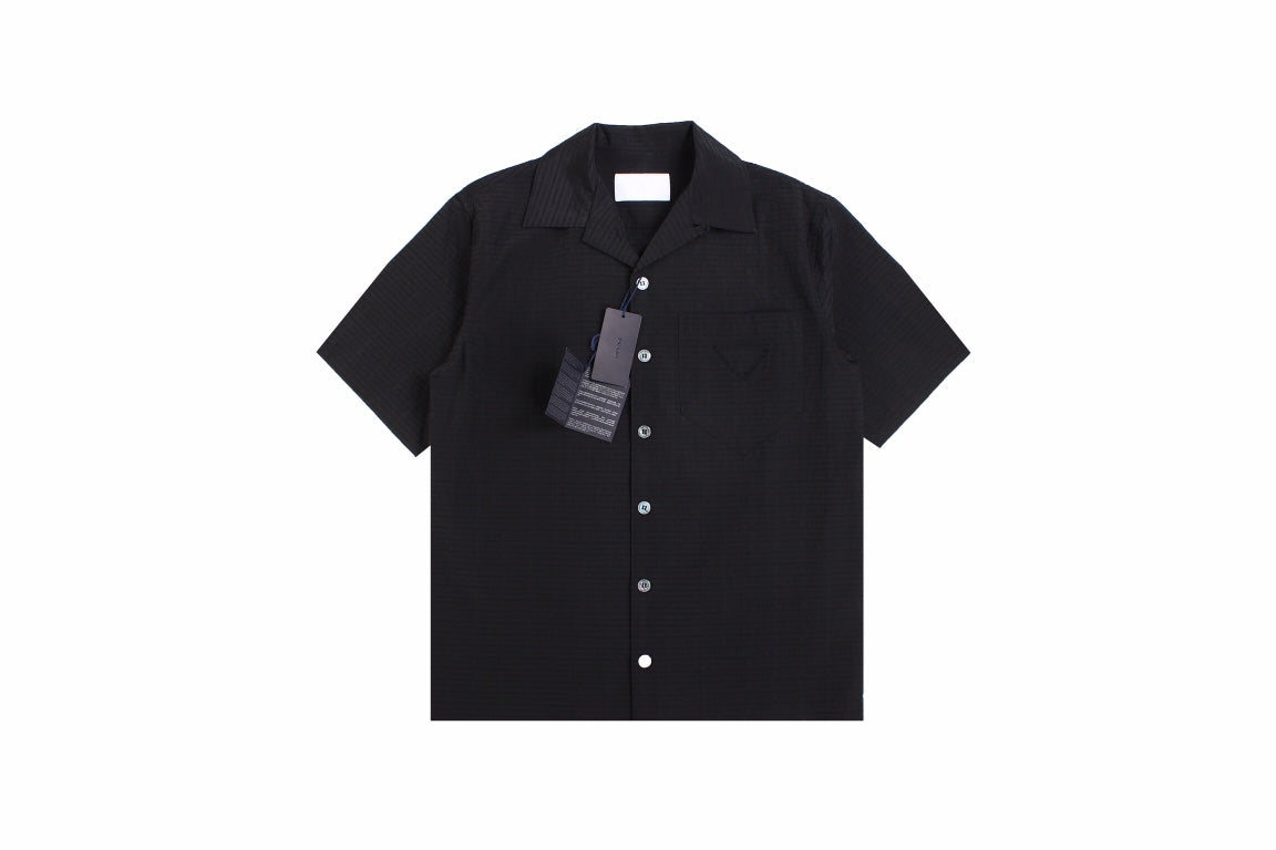 Chic Prada Short-Sleeve Button-Up Shirt for Effortless Style