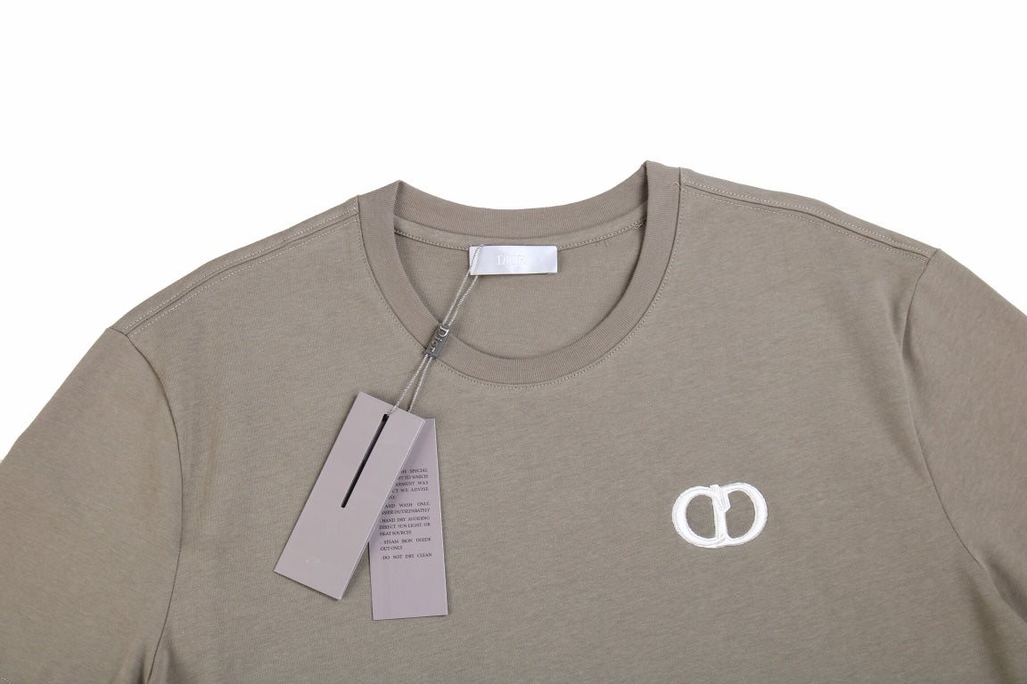 Dior Double D Logo T-Shirt (Khaki)