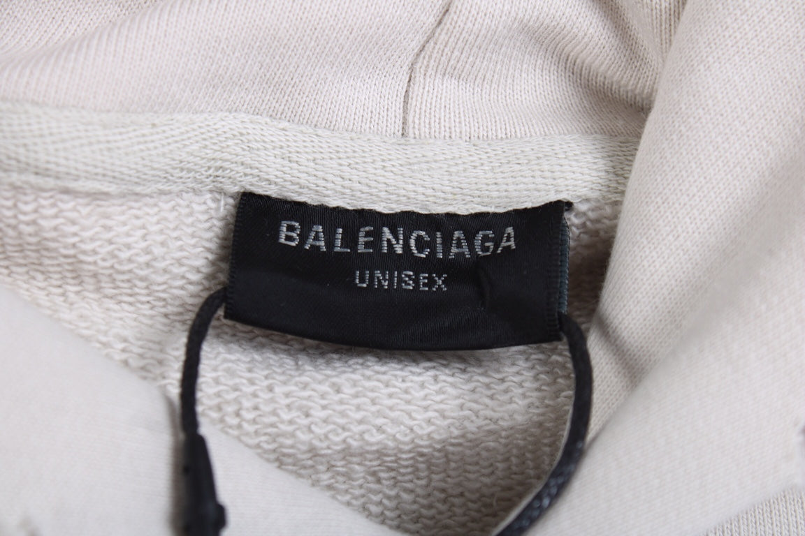 Balenciaga Off-White Oversized Hoodie