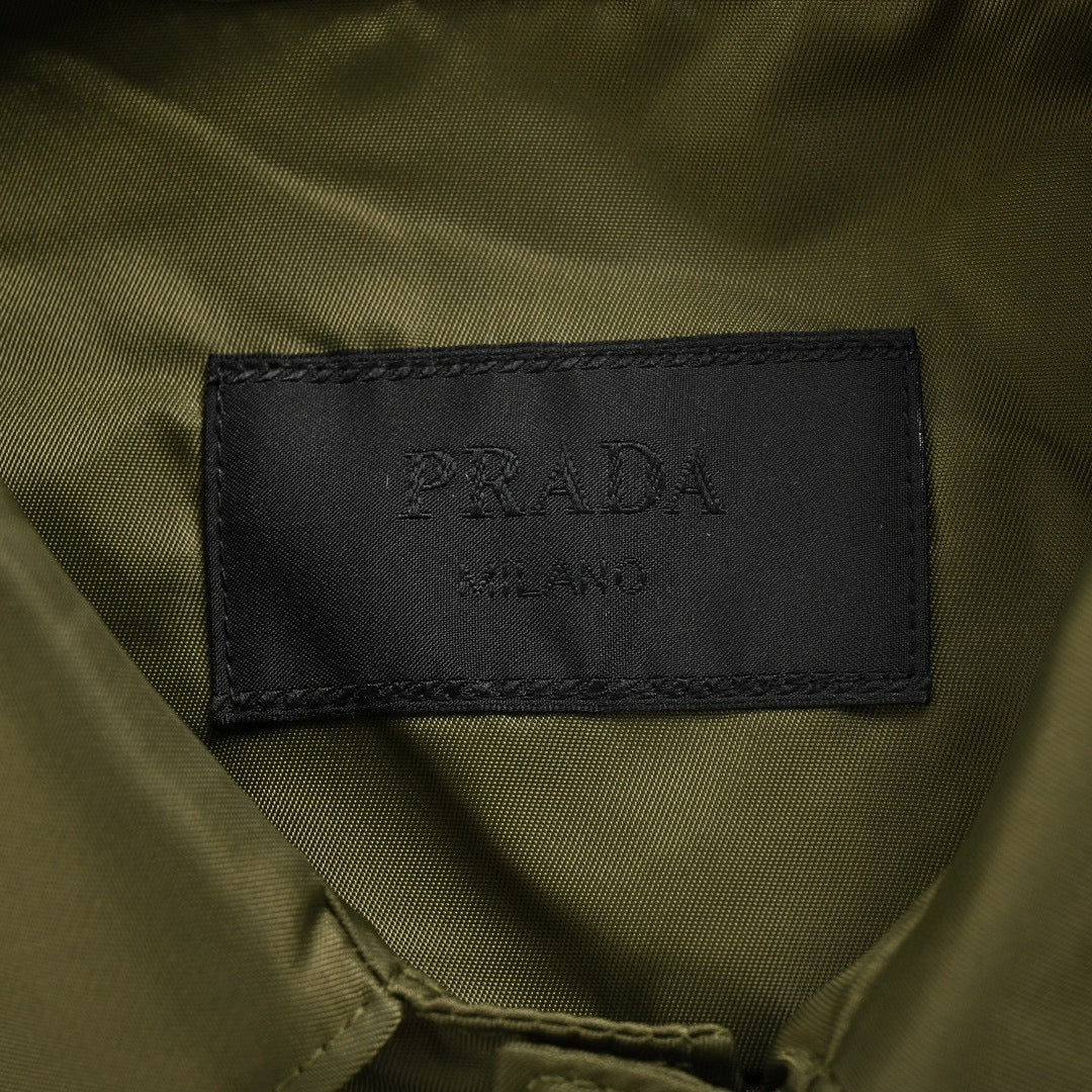 Chic Prada Military-Inspired Jacket