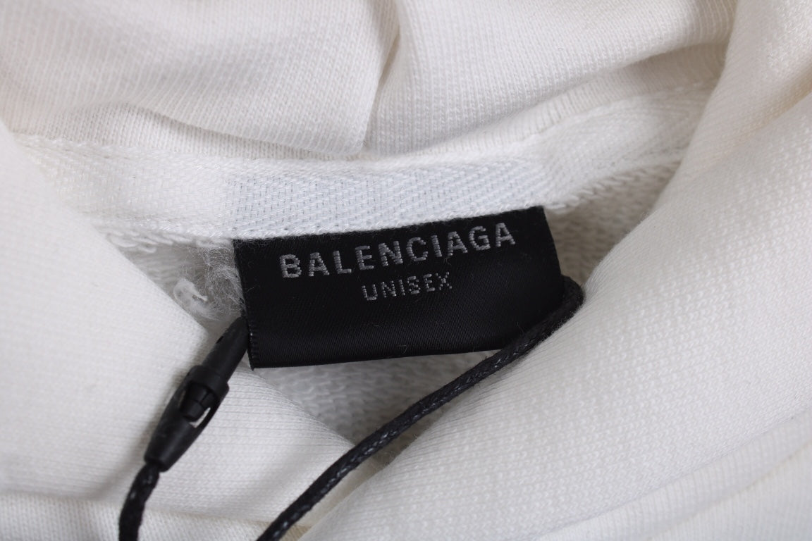 Balenciaga White Be Yourself Hoodie