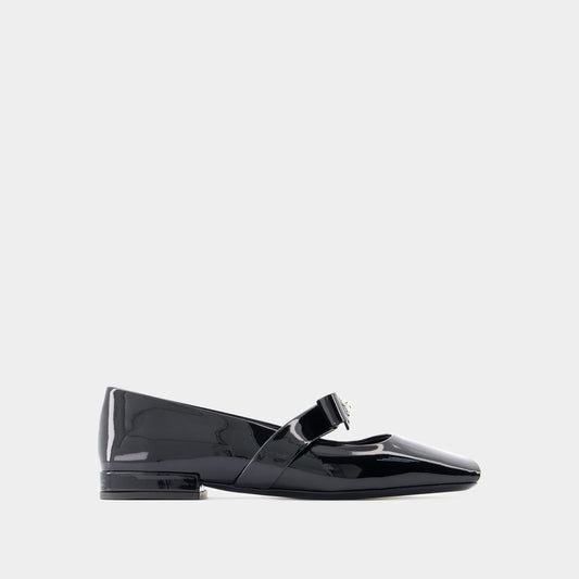 T.20 Ballerinas - Versace - Leather - Black