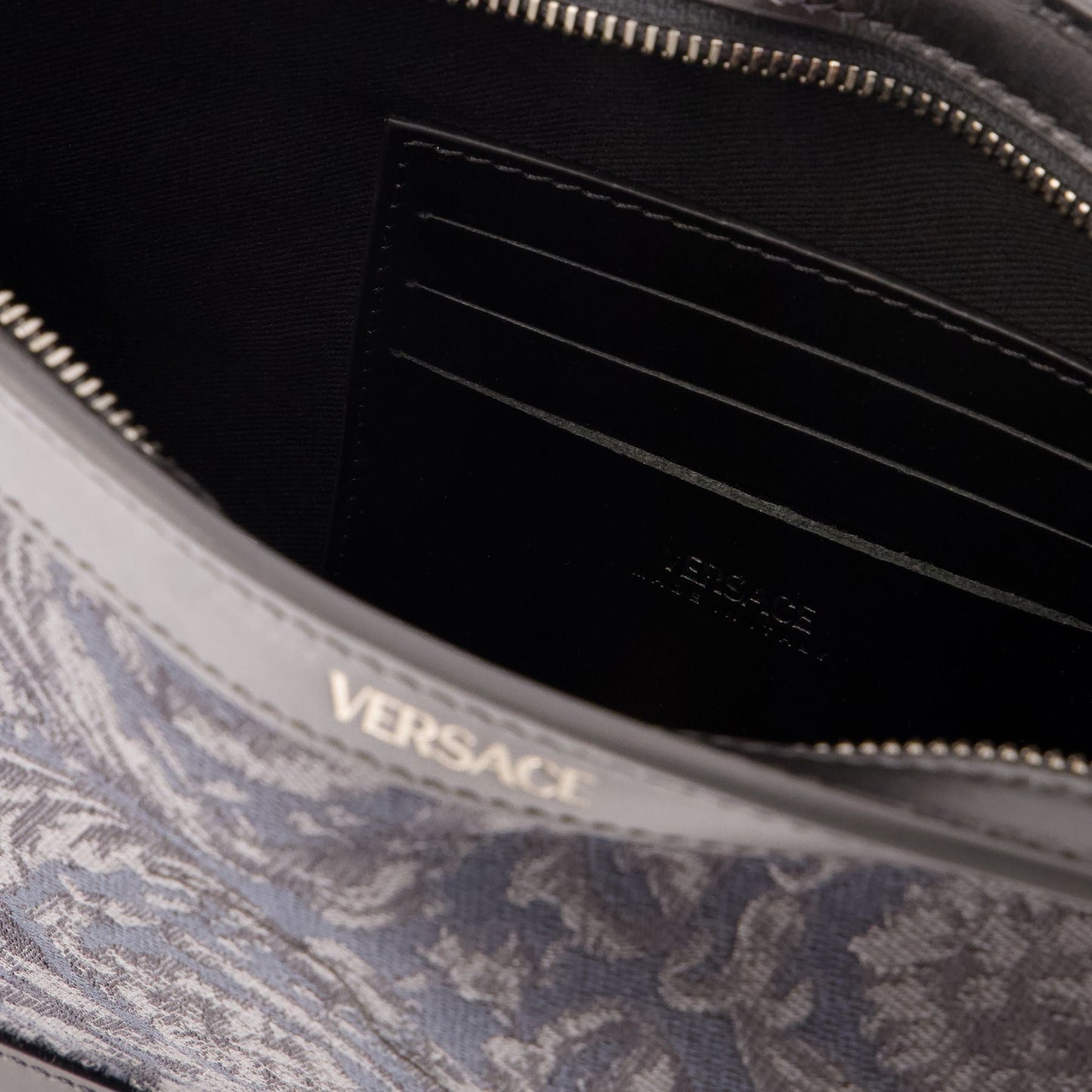 Athena Purse - Versace - Leather - Black