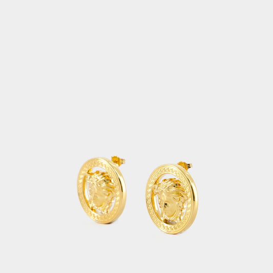 Medusa 95 Earrings - Versace - Metal - Gold