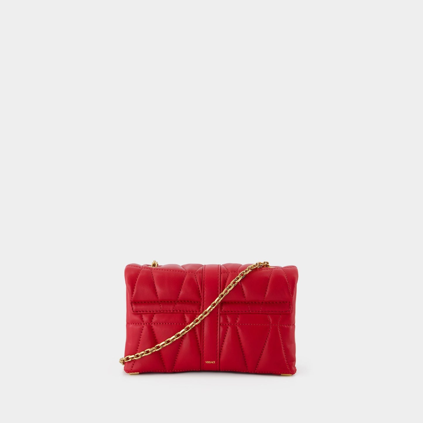 Kleio Mini Shoulder Bag - Versace - Leather - Red