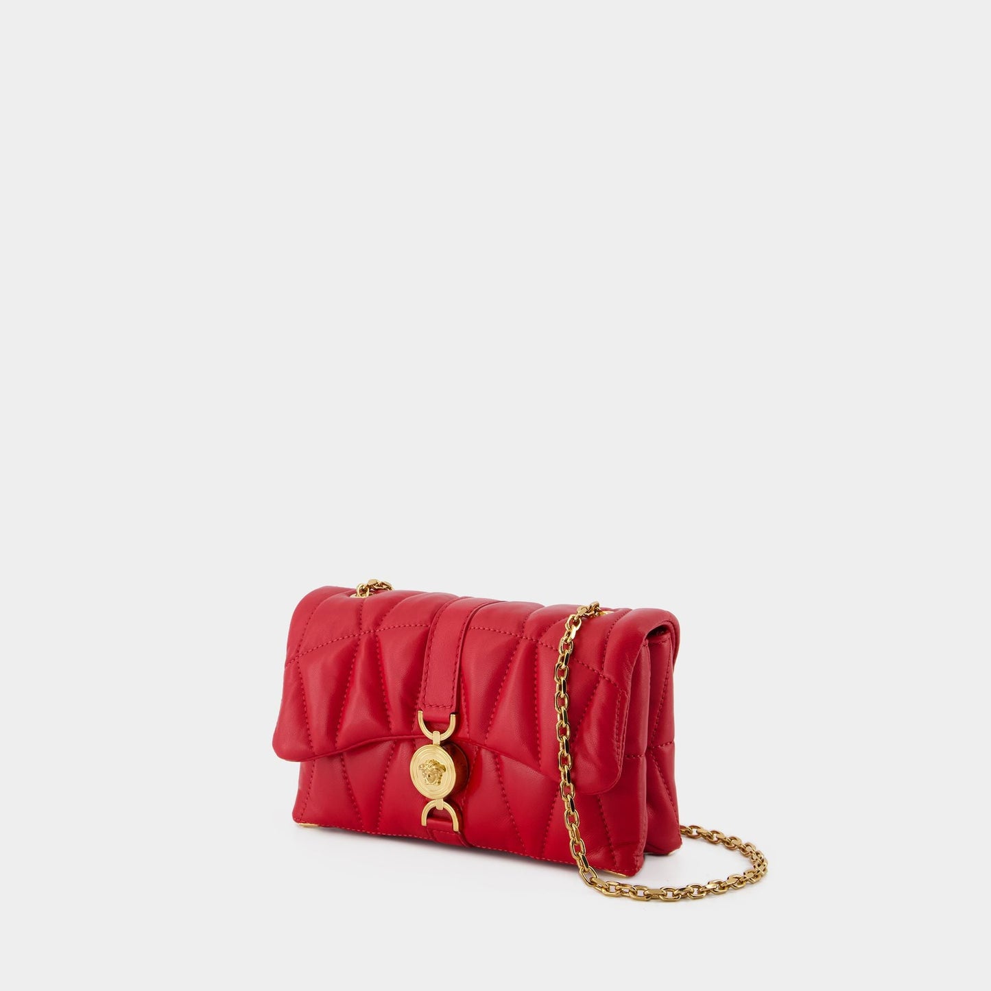 Kleio Mini Shoulder Bag - Versace - Leather - Red