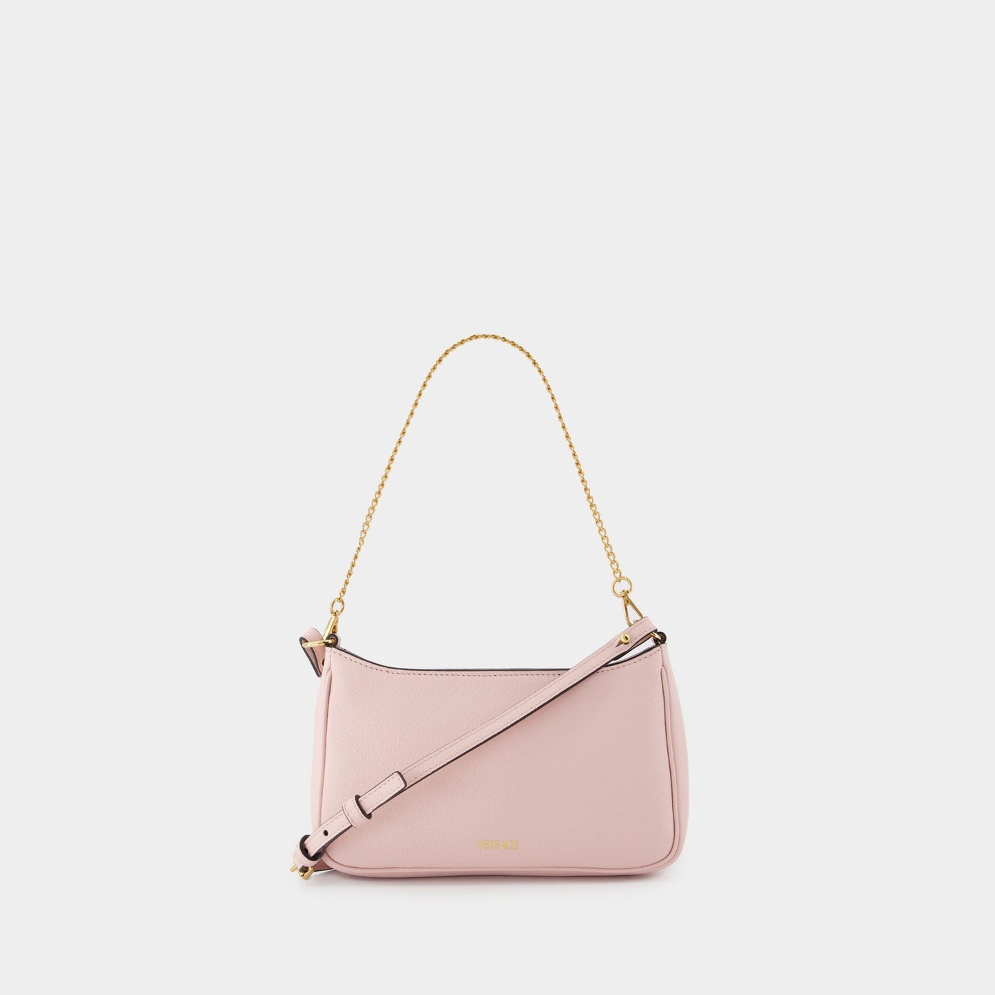 Mini Vitello Shoulder Bag - Versace - Leather - Pink