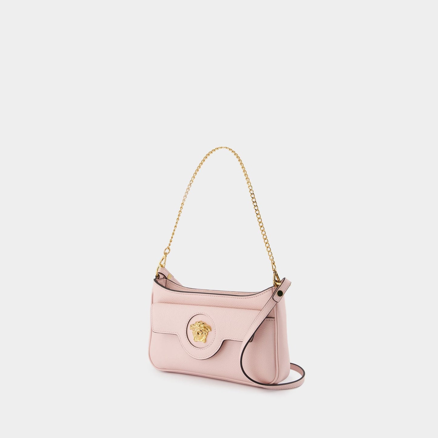 Mini Vitello Shoulder Bag - Versace - Leather - Pink