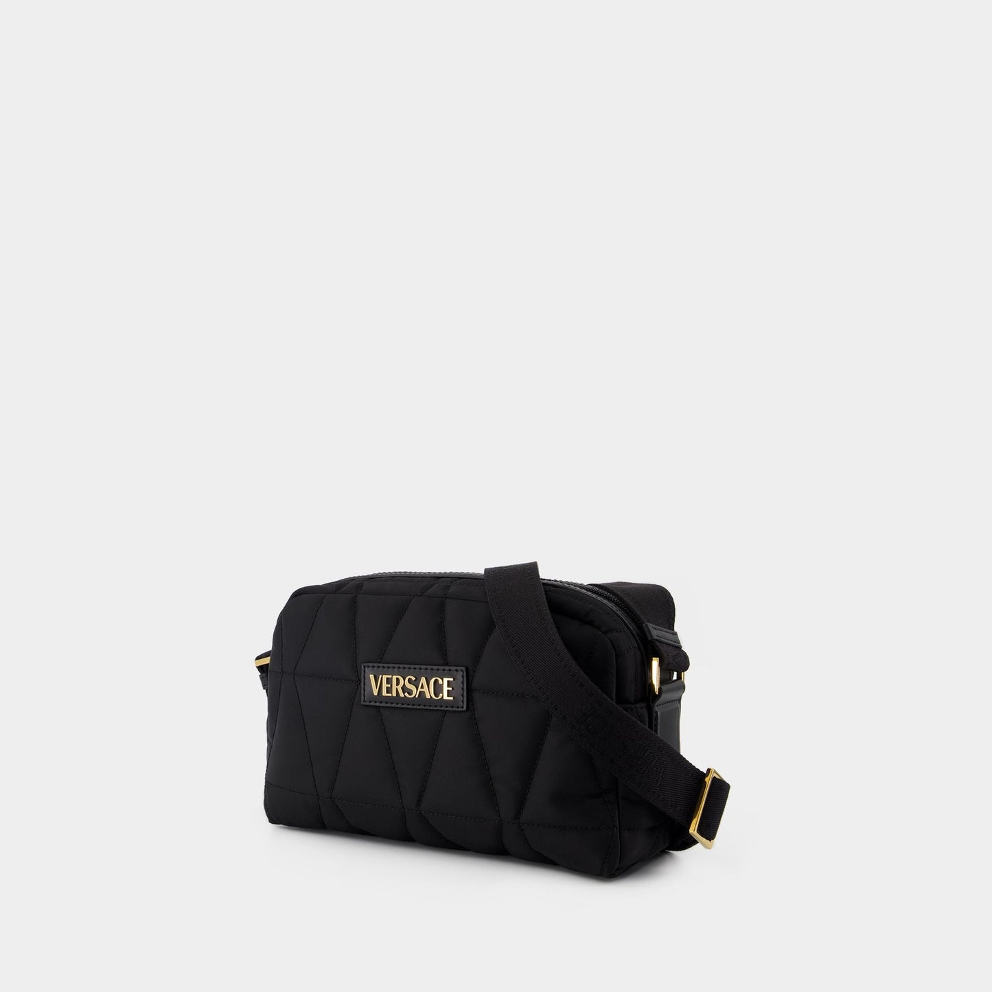 Shoulder Bag - Versace - Nylon - Black