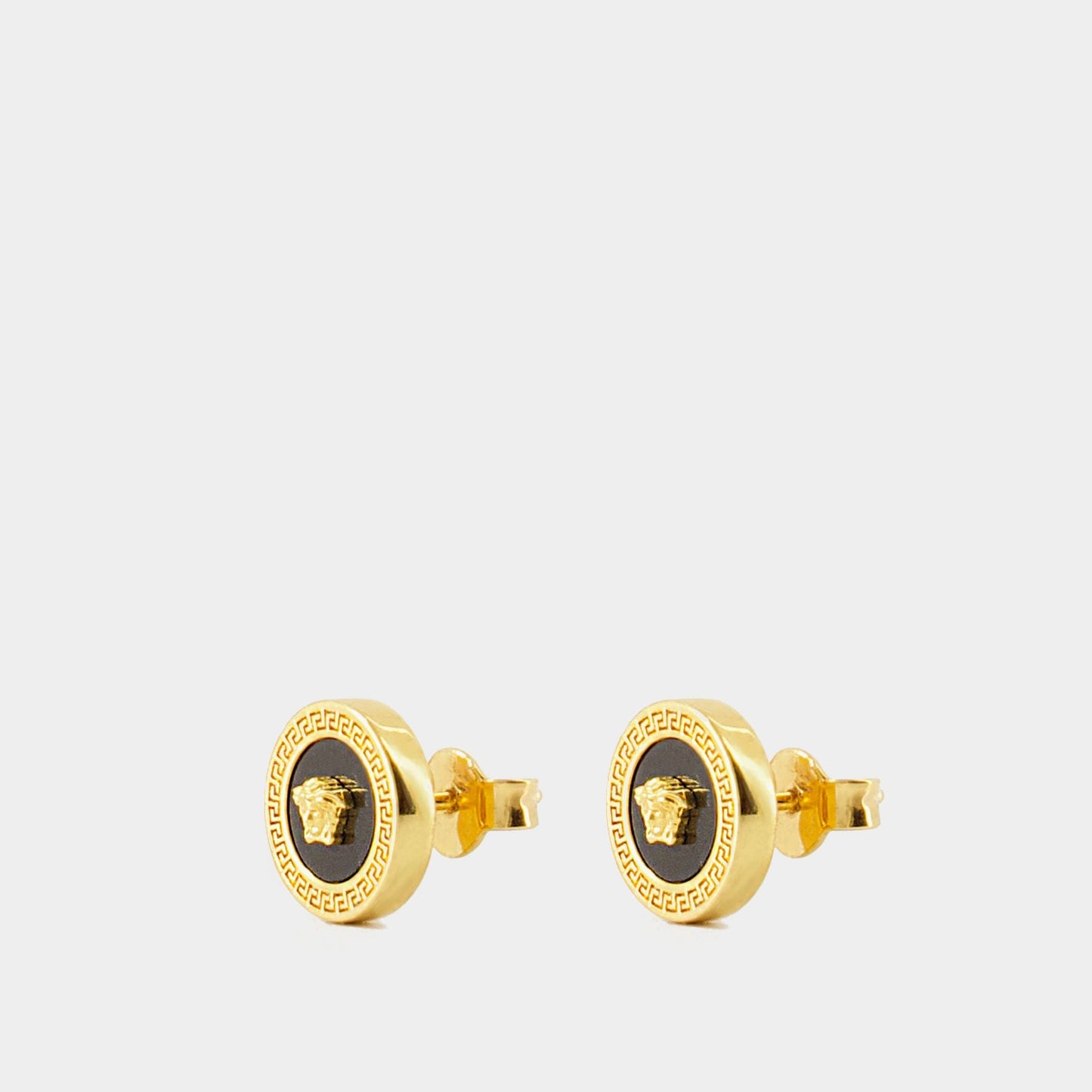 Icon Earrings - Versace - Metal - Black