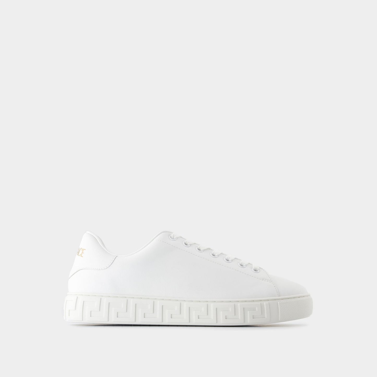 Sneakers - Versace - Leather - White