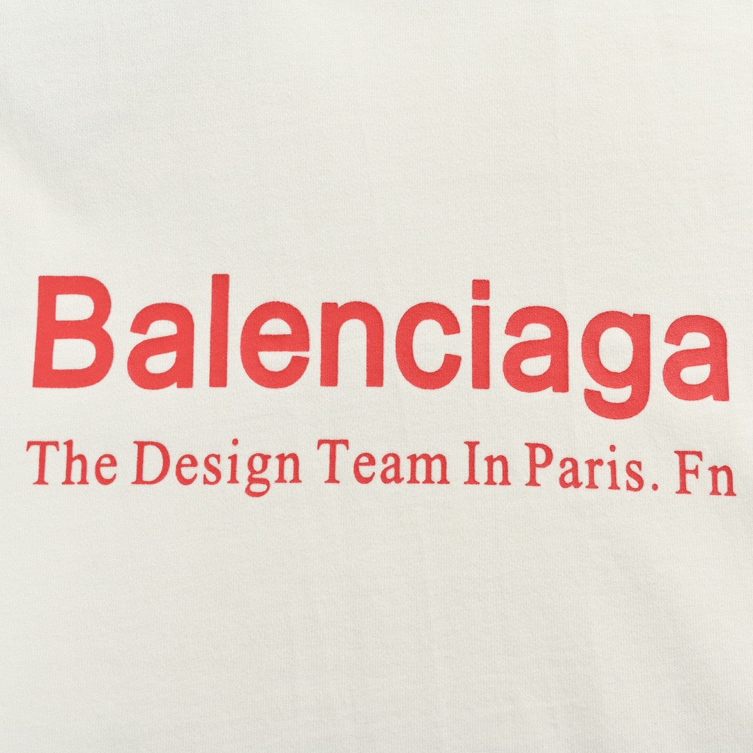 Balenciaga Stencil Logo T-Shirt (White)