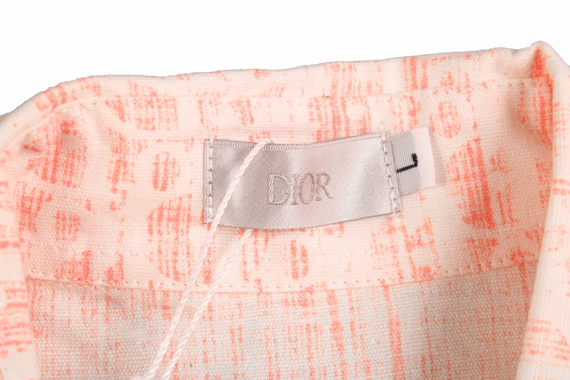 Dior Monogram Shirt (Pink/White)