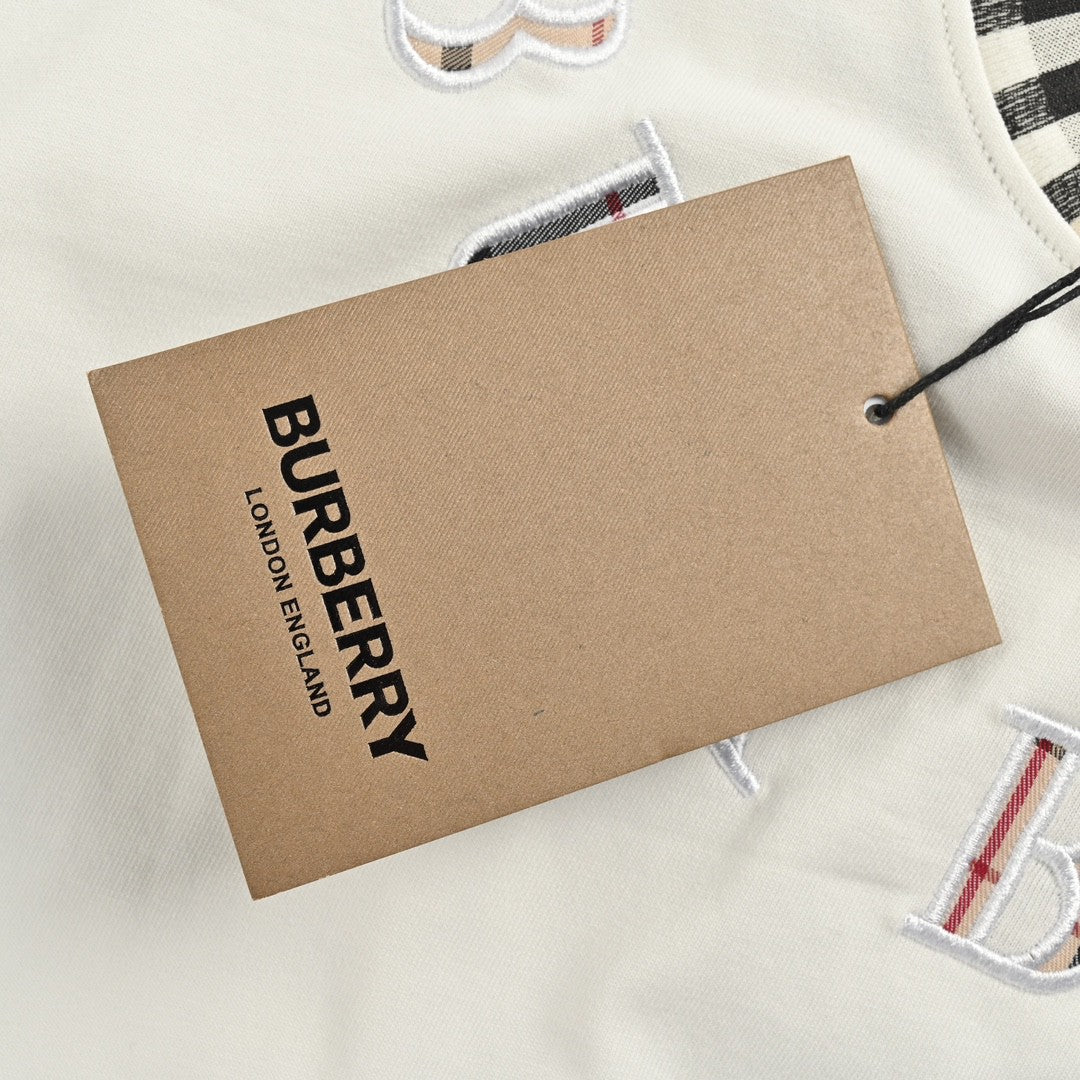 Burberry Embroidered Logo T-Shirt (White)