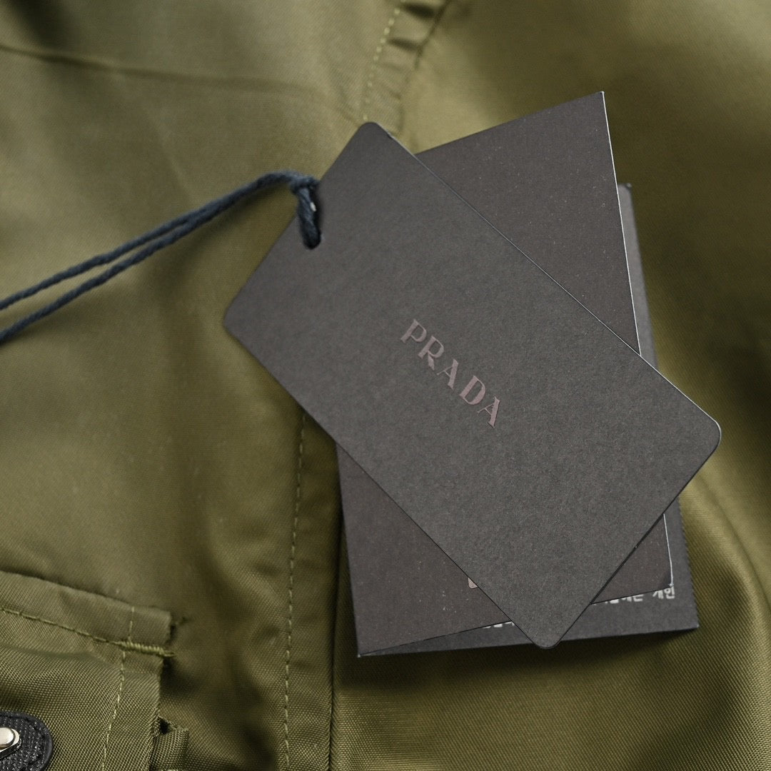 Chic Prada Military-Inspired Jacket