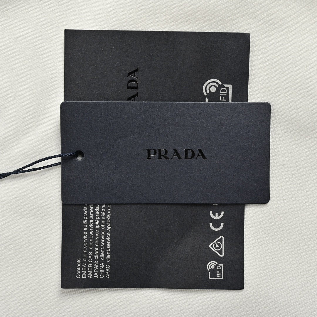 Stylish Prada White T-Shirt Featuring Iconic Logo Design