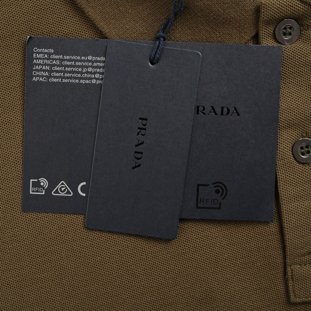 Timeless Prada Olive Green Polo Shirt