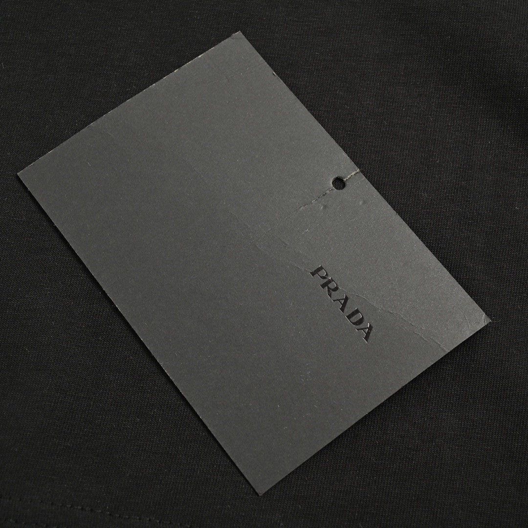 Stylish Prada Milano Black Logo Tee