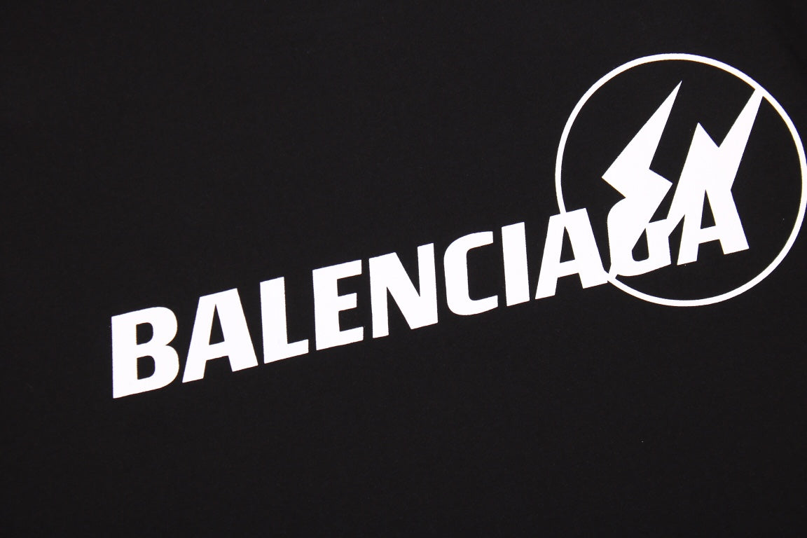 BALENCIAGA LOGO T-SHIRT BLACK