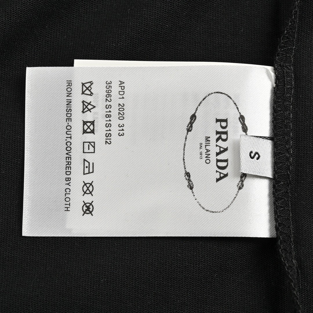 Chic Black Prada Logo Tee