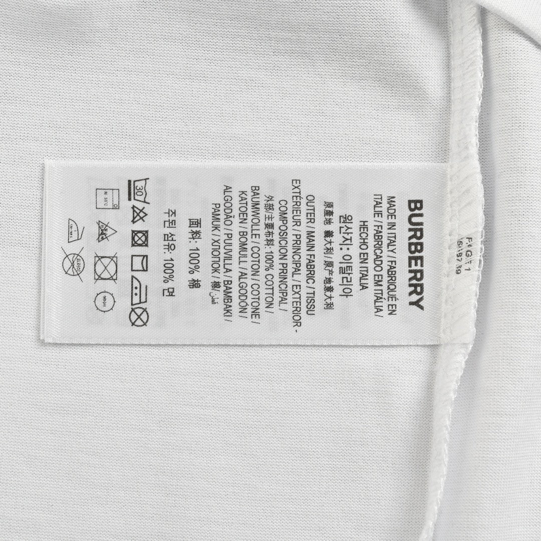 Burberry Embroidered Patch T-Shirt (White)