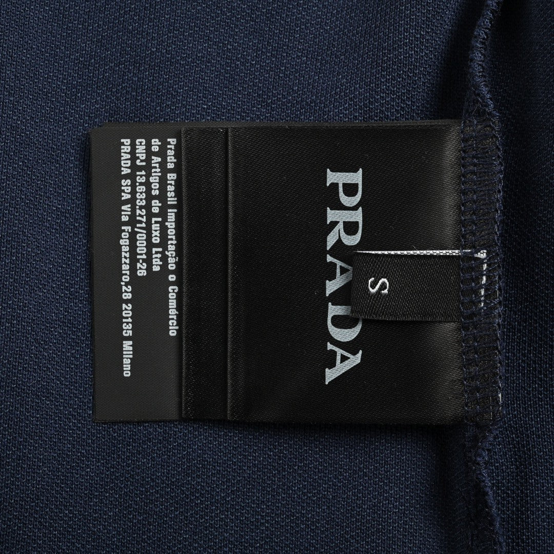 Timeless Navy Polo Shirt by Prada