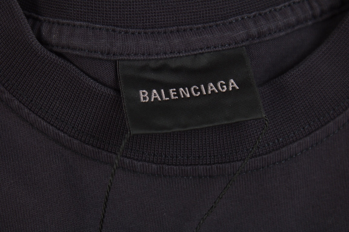 BALENCIAGA XXXL LOGO T-SHIRT BLACK