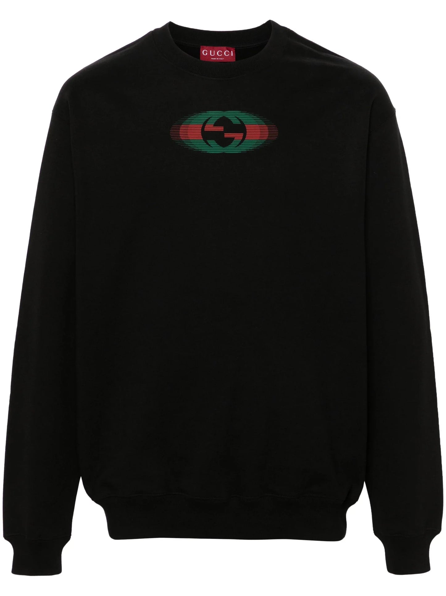 GUCCI || Luxury Cotton Jersey Back Printed Sweatshirt