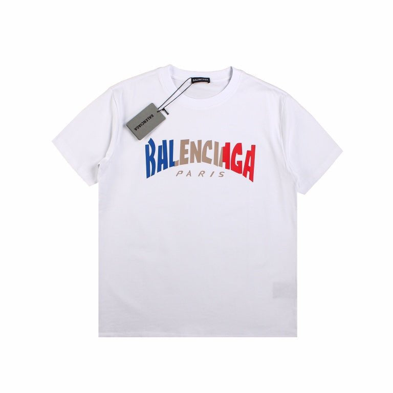 BALENCIAGA GRADIENT LOGO T-SHIRT WHITE