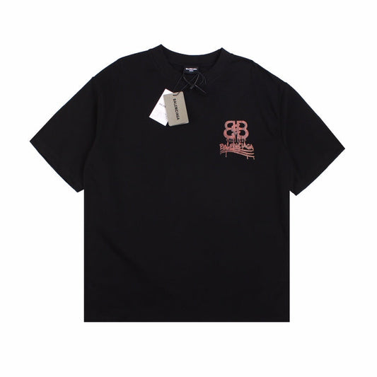 BALENCIAGA LOGO T-SHIRT BLACK